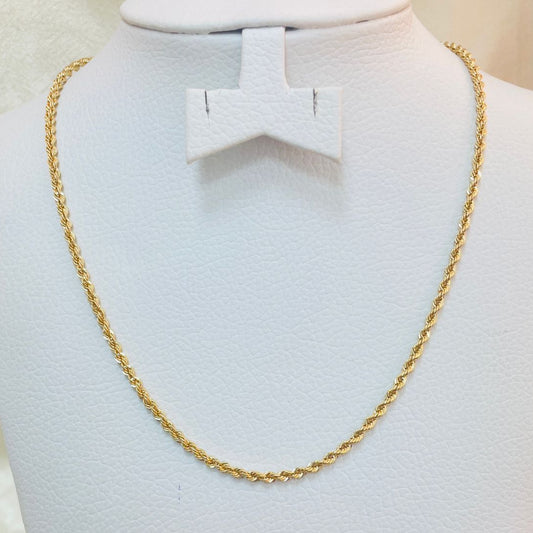Gold rope necklace 